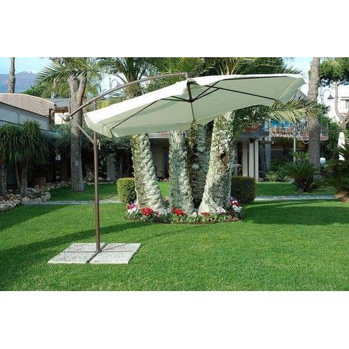 Gartensonnenschirm 3 Meter Durchmesser ecru - Garten-Schirm mit UV-Schutz M0432-21