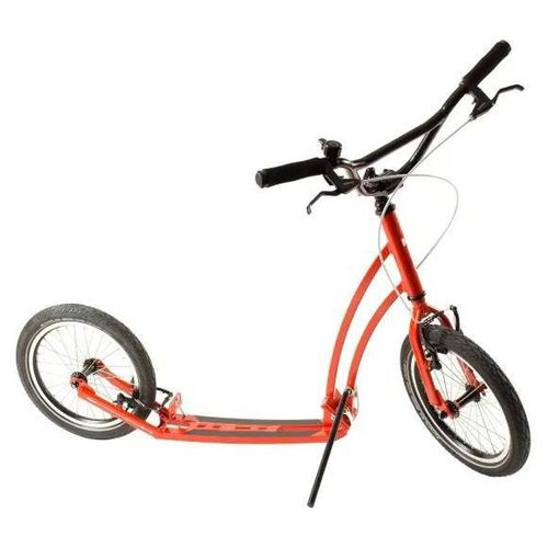 Mibo Tretroller maststr, 16 Zoll Räder, faltbar, für Erwachsene, bis 150 kg, rot