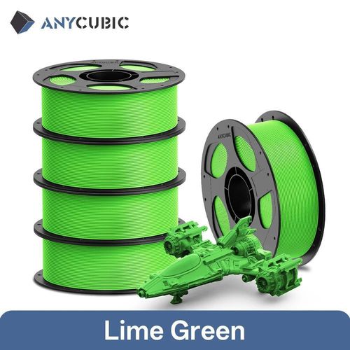 3D-Drucker Filament - PETG 1,75 mm - Gewicht 5 kg - Für FDM-Drucker - Geringer Verzug - Hohe Schlagzähigkeit - Limettengrün