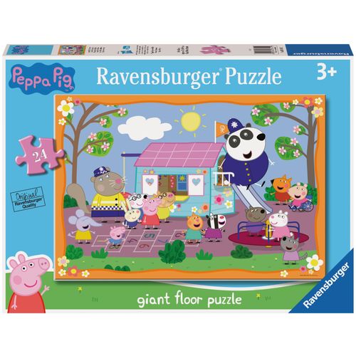 Puzzle RAVENSBURGER "Peppa Pigs Clubhouse", bunt, Puzzles, KinderB:69cm H:49cm, Pappe, Motiv, Made in Europe, B:69cm H:49cm