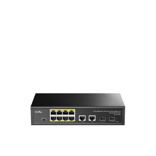 Cudy GS1010PS2 8-Port Gigabit PoE+ Switch with 2 GbE and 2 Gigabit SFP