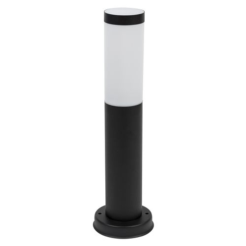 Sockelleuchte HEITRONIC "Larisa", schwarz, H:45cm Ø:7,8cm, Leuchten, Pollerleuchte,Sockelleuchte,Außenlampe, Edelstahl (schwarz lackiert)