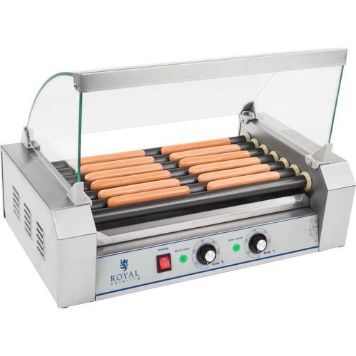 Expondo Royal Catering Hot Dog Grill - Würstchengrill - 1400 W - 12 Würstchen