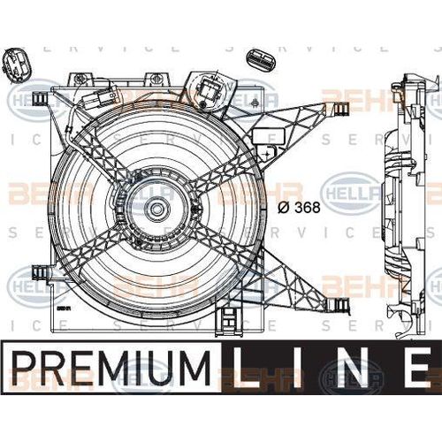 HELLA Lüfter Motorkühlung für NISSAN NV200 EVALIA NV200 Kasten