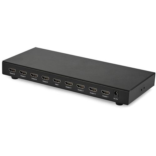 StarTech.com 8 Port 4K 60Hz HDMI Splitter, HDMI, 8x HDMI, 3840 x 2160 Pixel, Schwarz, 4K Ultra HD, 60 Hz