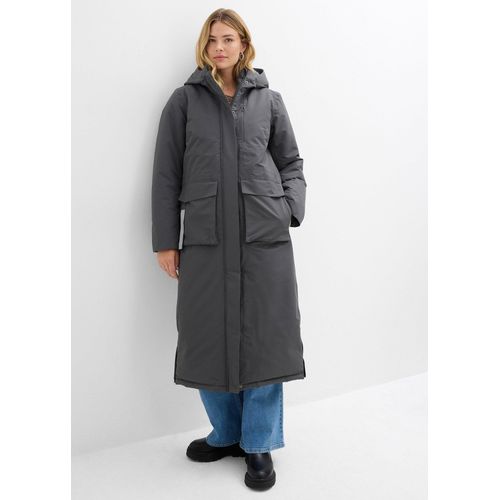 bonprix Wasserdichter Funktions-Mantel, grau, Gr.46, Wasserdichter Funktions-Mantel