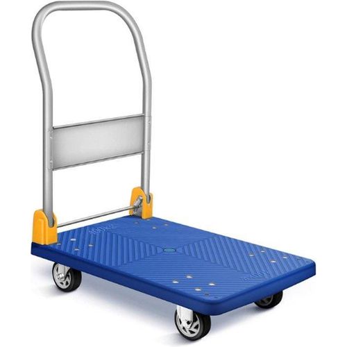 Ladewagen mit Klappfähigkeit - 400 kg Tragfähigkeit - 360 Grad drehbare Räder - Lager- & Lastwagen