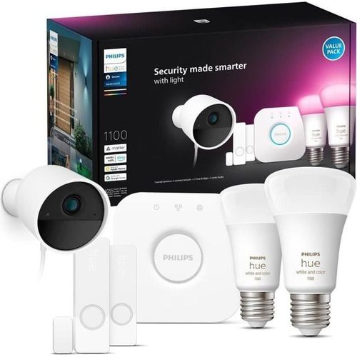 Philips Hue - Sichere Kamera WCA E27-Set EU