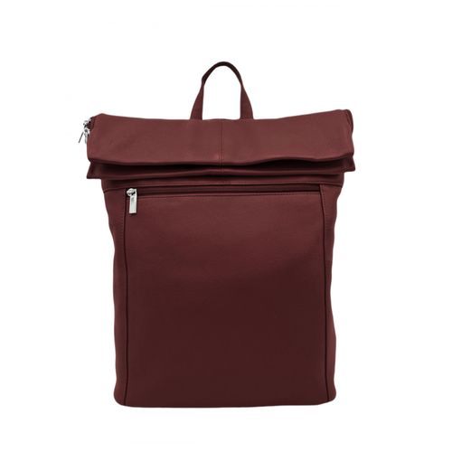 6073 Cinino Lederrucksack Kurierrucksack Bordeaux