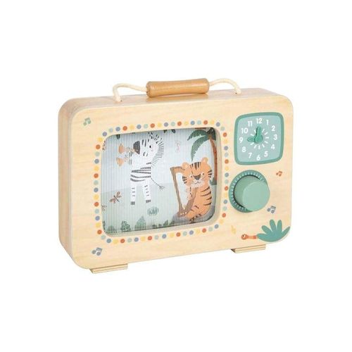 Small Foot - Wooden Television Music Box Safari FSC
