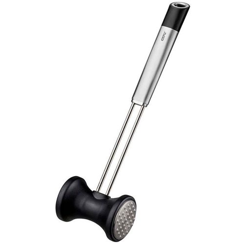 Fleischklopfer GEFU "PRIMELINE", silber, Ø:5cm, Edelstahl, Kunststoff, Fleischklopfer, ergonomischer Griff für bequeme Handhabung