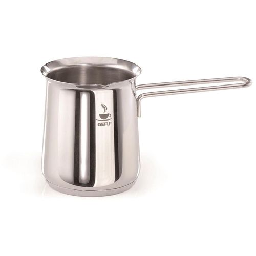 Milchaufschäumer GEFU "CLAUDIO", silber (silberfarben), B:9,8cm H:11,5cm T:19,5cm, Milchaufschäumer, hochwertiger Edelstahl, kompakt & flexibel, 500 ml