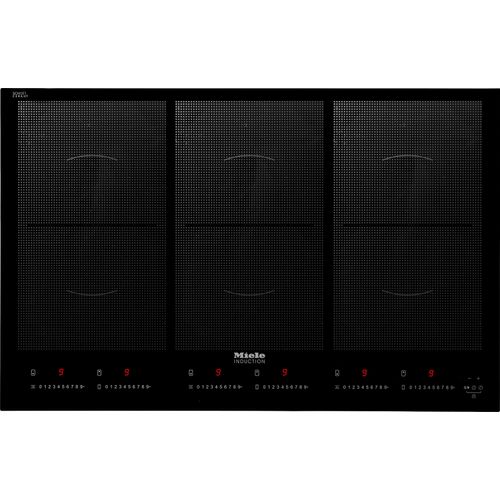 MIELE Flex-Induktions-Kochfeld, schwarz, B:79,2cm T:51,2cm, Kochfelder, Flexibel und schnell – 6 Kochzonen