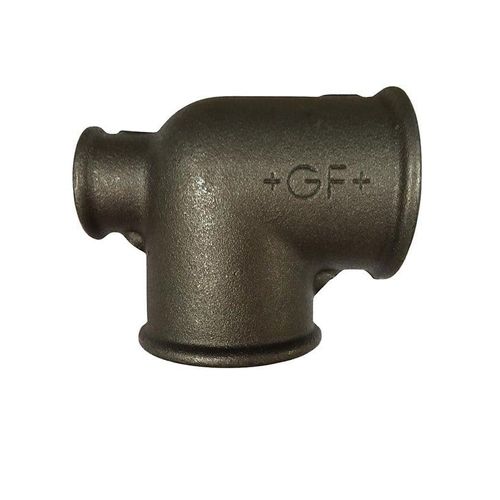 +GF+ tee 90° black reduced 1 1/2-1 1/2-1 1/4''