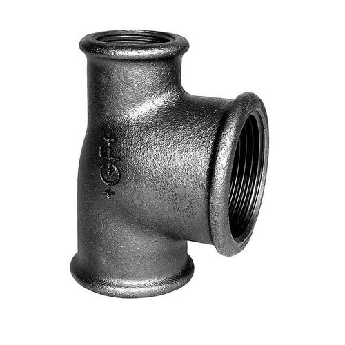 +GF+ tee 90° black reduced 2-1-1 1/2''