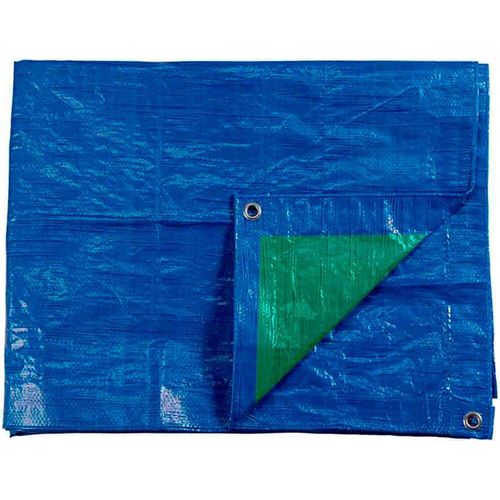 EDM-Schutzplane Blau/Grün - Metallösen - 90 g/m2 - 10 x 15 m