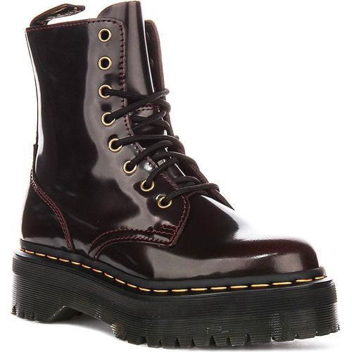 Dr. Martens Jadon Plateau in Kirsche für Damen – Größe 6,5 UK – 40 EU – 8,5 US / Kirsche
