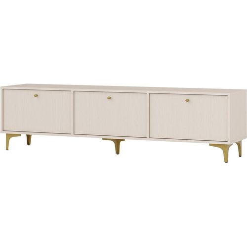 Fernsehtisch IROS 1 - Beige / Gold