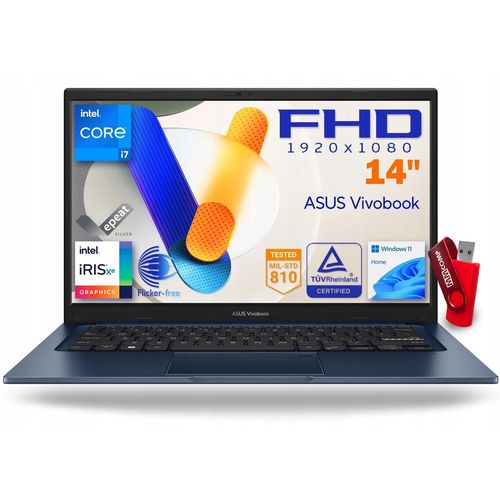 Laptop ASUS Vivobook X1404VA Intel i7 16GB 512GB SSD 14" FHD IPS