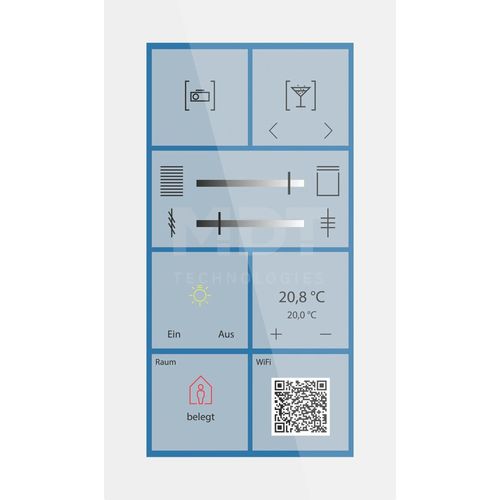 MDT KNX Glas Touch Smart Plus 6 Zoll, KNX Secure, Weiß, 1 Stk.