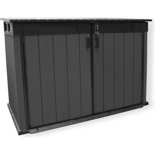 TrendPool Technikbox Classic XL in Holzoptik dunkelgrau