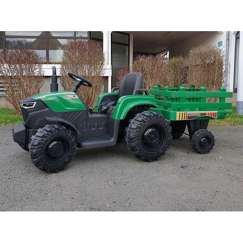 Kinder Elektro Traktor 24V mit 200W Motoren Kindertraktor in grün 10 km/h