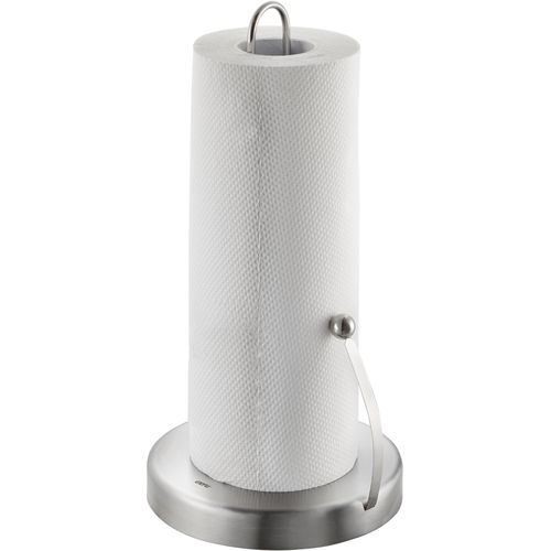 Küchenrollenhalter GEFU "Spenso", silber (silberfarben), H:32,5cm Ø:17,1cm, Edelstahl 18/10, Küchenrollenhalter, Edelstahl 18/10