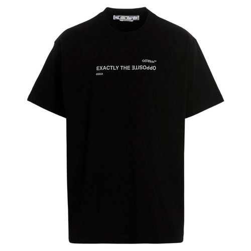 Off-white Spiral Opposite Over Short Sleeve Tee Zwart