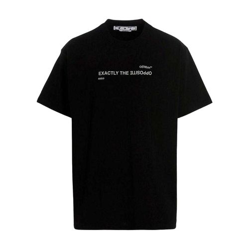 Off White Heren Precies het tegenovergestelde T-shirt (Zwart)