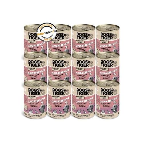 Dogs'n Tiger Glücksbringer Rind & Lamm 12x400 g