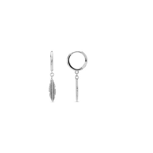 Luxenter Ohrringe mit katalanischem Lada-Verschluss aus 925er Sterlingsilber mit rhodinierter Oberfläche