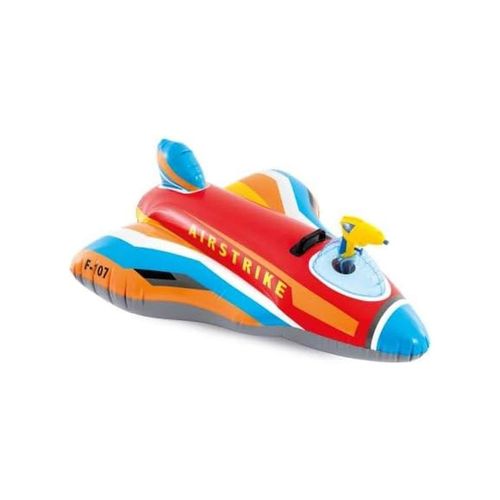 INTEX 57531NP Ride-On Jet Fighter Wasserspielzeug mit Wasserspritzer 117x104cm rot