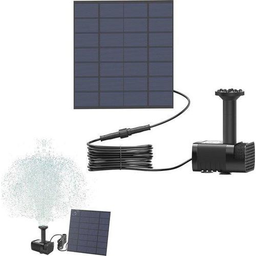 Solarenergie Teichpumpe 1,8W Brunnen mit Sonnenpanel