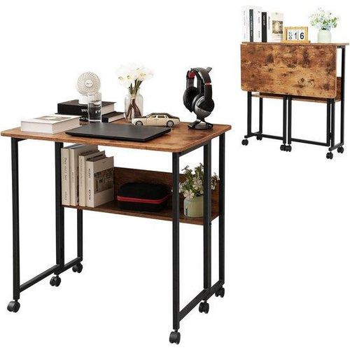 Klappbarer Schreibtisch 80cm Retro Farbe