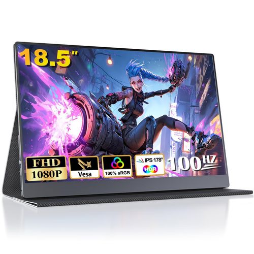 18,5 Zoll Portable Monitor FHD 1920*1080 IPS Tragbarer Monitore für Mobile