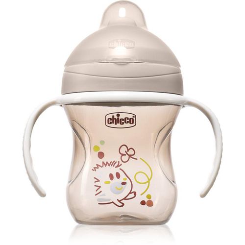 Chicco Training Cup 6m+ trainingsbeker met handvaten Grey 200 ml