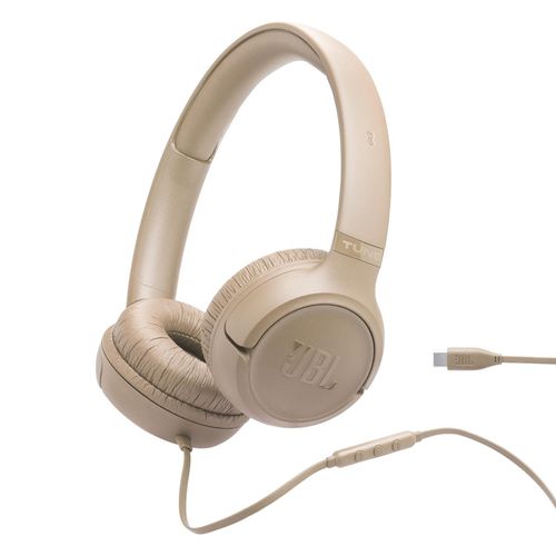 JBL On-Ear-Kopfhörer "Tune 530C USB-C", beige, B:21cm H:5cm T:22,5cm, Kopfhörer, Kabelgebundener On-Ear-Kopfhörer, On-Ear-Kopfhörer