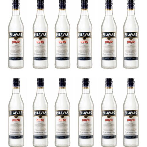 Ouzo Pilavas Nektar 12x 0,7l 40% Vol. | + 20ml Jassas Olivenöl