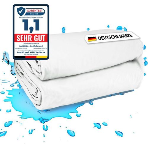 Poolfolie Rechteck Pool I 700 x 350 x 150 cm I 0,8 mm I weiß I Keilbiese I ausgebildete Ecken