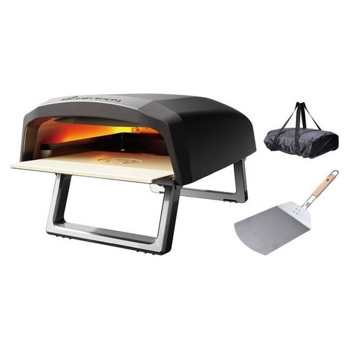 Masterpro Pizzaset BGKIT-0035 Komplettset mit Pizzastein für knusprigen Boden, hitzebeständig bis 500°C
