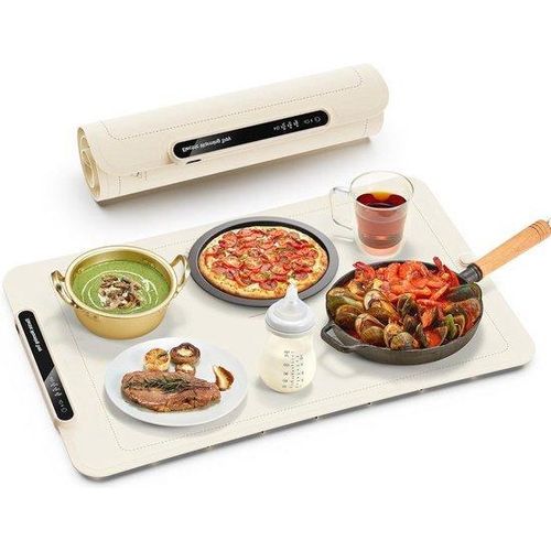 Wärmeplatte für Gerichte weiß