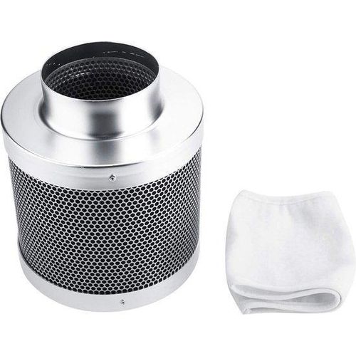 Famanu Aktivkohlefilter - Edelstahl - Geruchsreduzierung - Durchmesser 200 mm