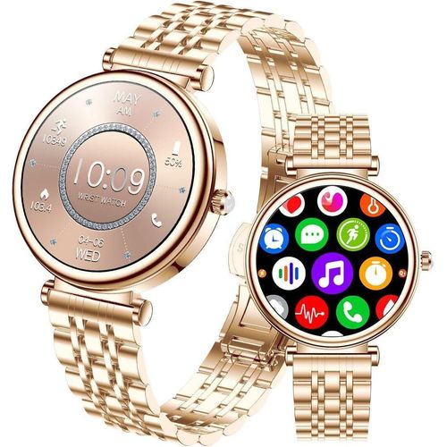 1,25 Zoll Farbbildschirm für Damen, IP67, wasserdicht, Fitness-Aktivitätstracker mit Herzfrequenz-Schlaf-Monitor, Schrittzähler für Android- und iOS