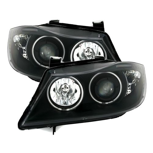 Eagle Eyes CCFL Angel Eyes Scheinwerfer für 3er BMW E90 + E91, Bj. 2005-9/2008