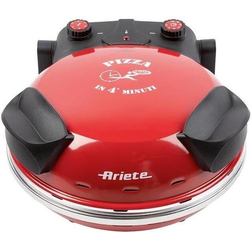 Ariete Pizzaofen 909 Rot 400 Grad Steinplatte 33cm Pizzamaker Timer