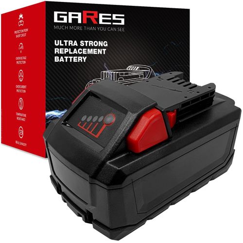 Gares Akkupack zum Zellentausch für Milwaukee M18 HB8 | 18 V 8 Ah Li-Ion | Ersatz-Zellenpack für Werkzeugakkus | Profi-Qualität Gares®