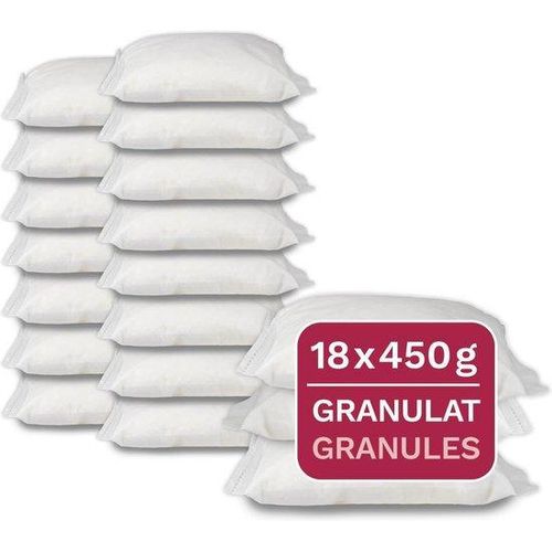 Famanu Nachfüllpackung für Luftentfeuchter - 18 x 450 g Granulat in Vliesbeuteln