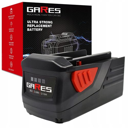 Gares Akkupack zum Zellentausch für Hilti TE6A TE 6-A36 B 36 B 36/5.2 B 36/6.0 | 36 V 5 Ah Li-Ion | Ersatz-Zellenpack für Werkzeugakkus | Profi-Qualität Gares®