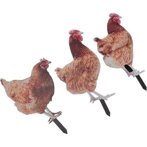 Realistische Acryl Dekoration 3-teilig für Außen