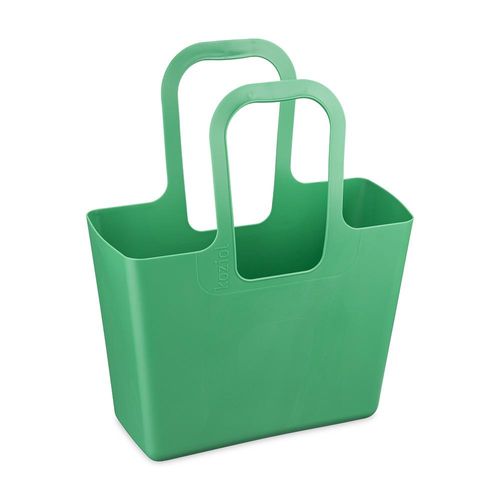 Einkaufsshopper KOZIOL "TASCHE XL", mid grün, B:44cm H:54cm T:21,5cm, Kunststoff, Einkaufskörbe, Einkaufsshopper, Kunststoff